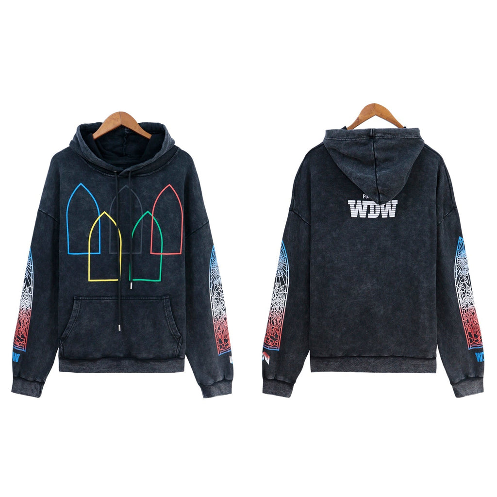 Black Intertwined Windows Hoodie