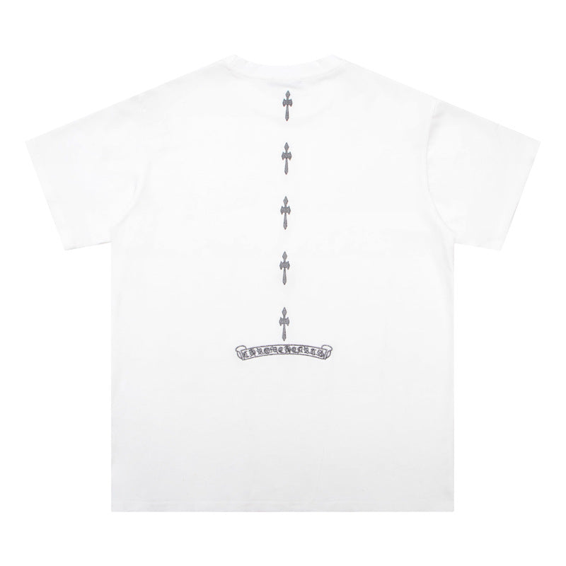 CH 'Lined down Crosses'  WHITE