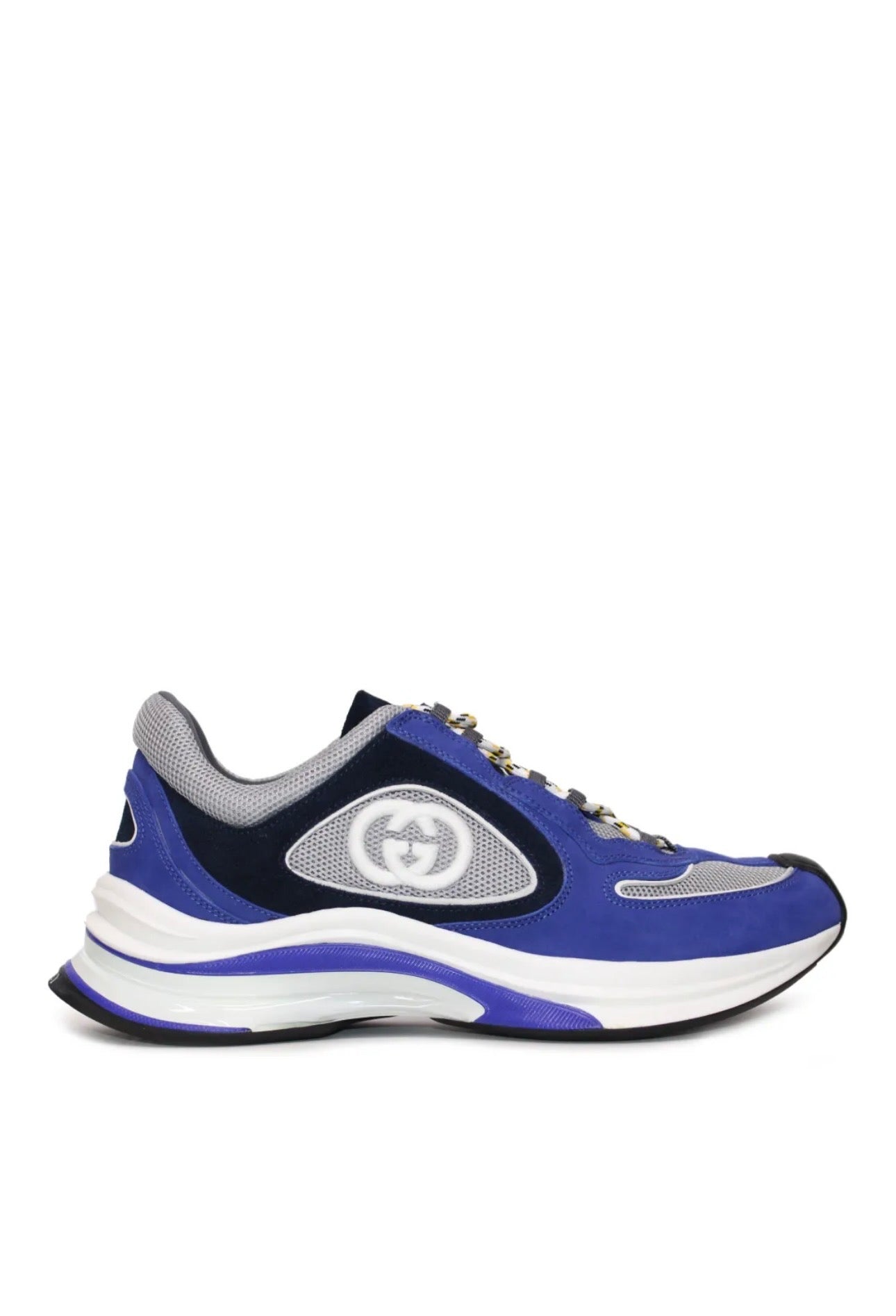 Blue|White Run Lace-up sneakers