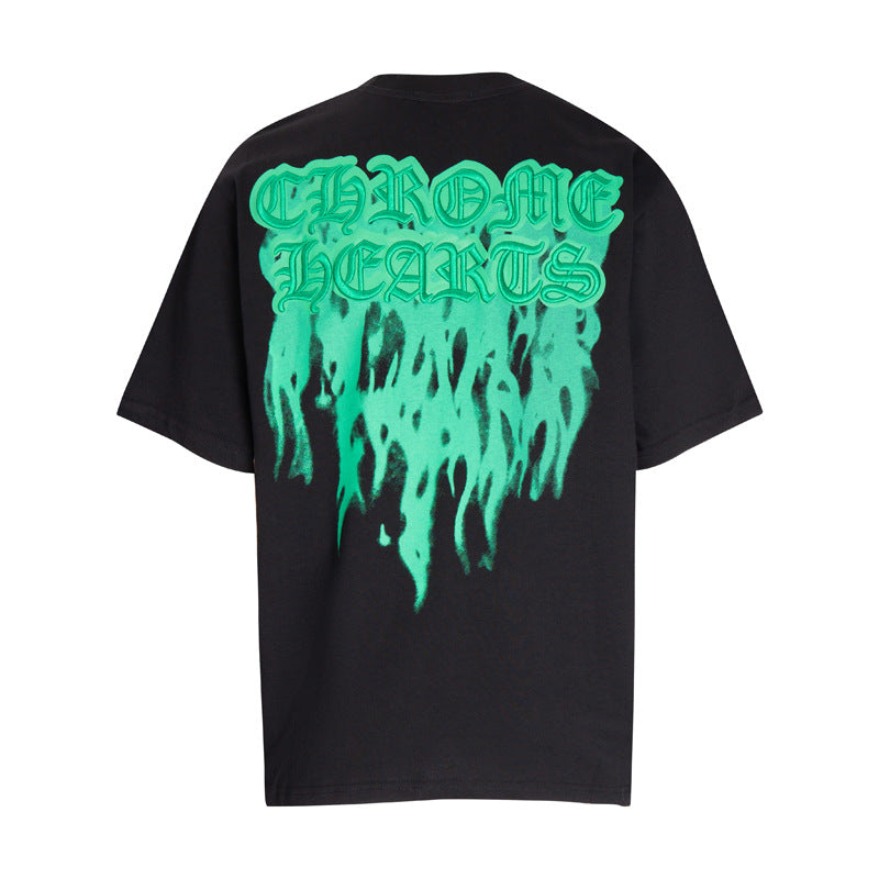 CH Green/White Flames