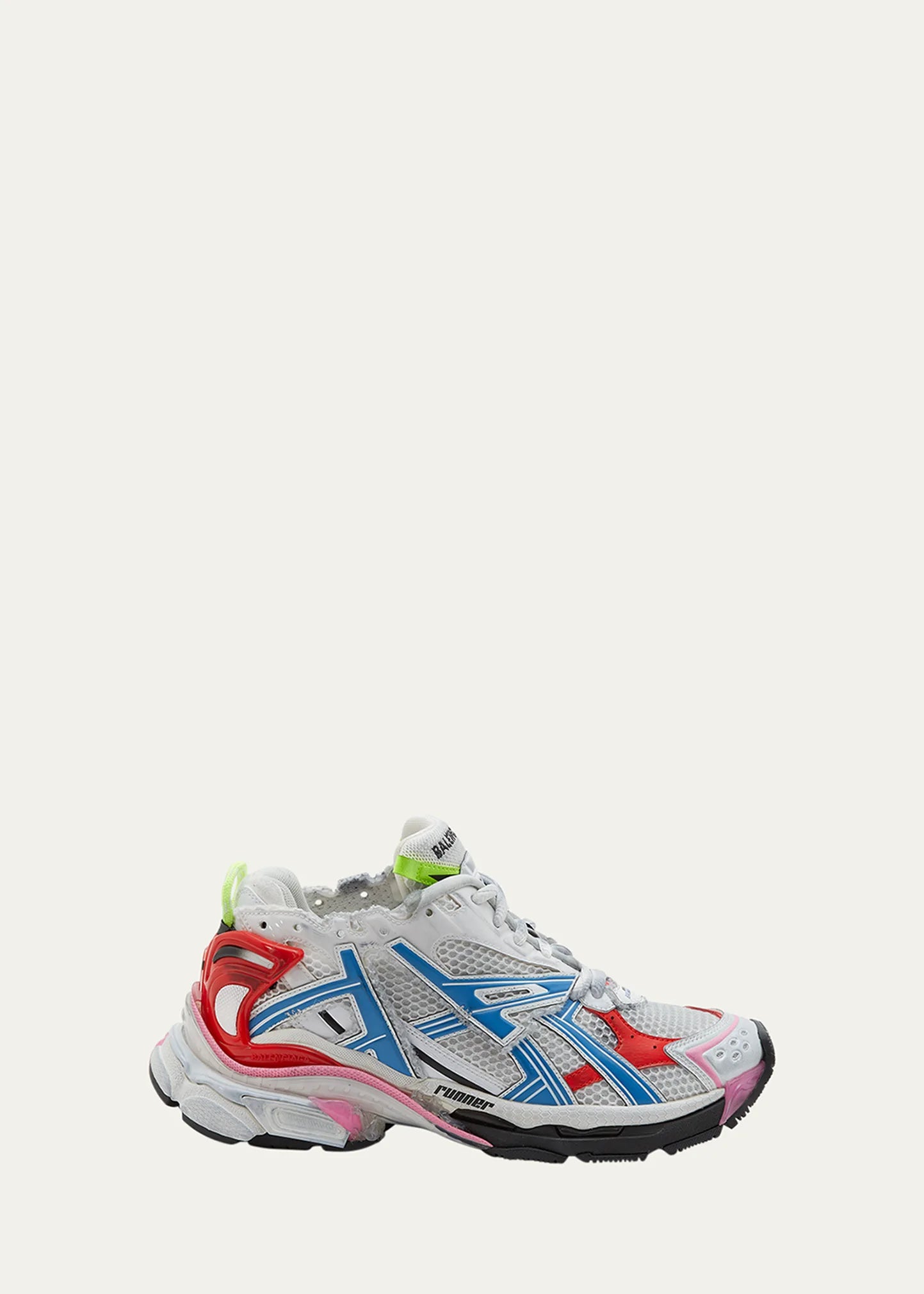 Men's Multicolor Mesh Runner Sneakers